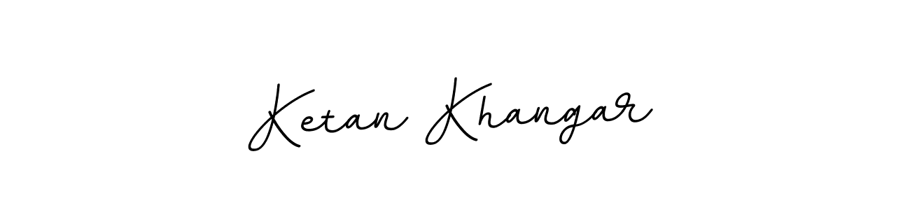 Make a beautiful signature design for name Ketan Khangar. With this signature (BallpointsItalic-DORy9) style, you can create a handwritten signature for free. Ketan Khangar signature style 11 images and pictures png