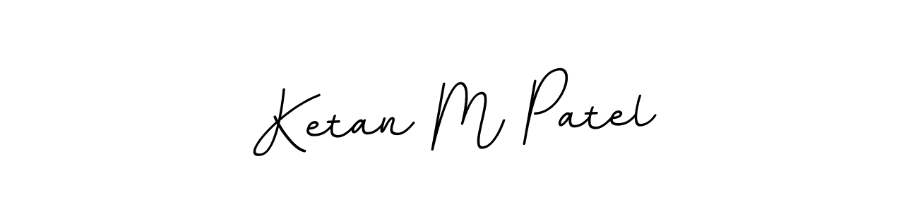 Design your own signature with our free online signature maker. With this signature software, you can create a handwritten (BallpointsItalic-DORy9) signature for name Ketan M Patel. Ketan M Patel signature style 11 images and pictures png