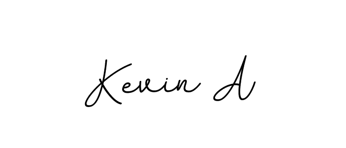 Create a beautiful signature design for name Kevin A. With this signature (BallpointsItalic-DORy9) fonts, you can make a handwritten signature for free. Kevin A signature style 11 images and pictures png