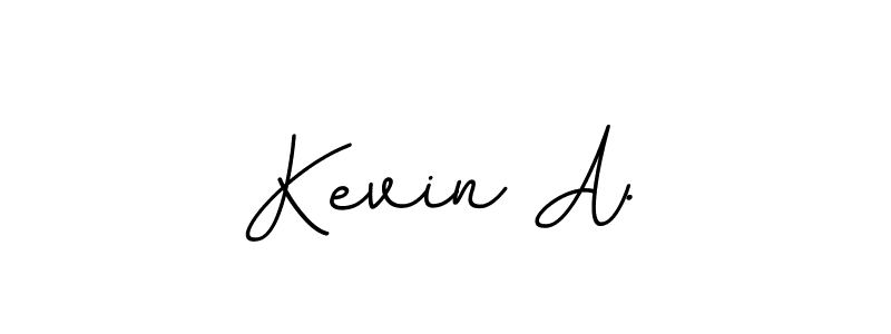 It looks lik you need a new signature style for name Kevin A.. Design unique handwritten (BallpointsItalic-DORy9) signature with our free signature maker in just a few clicks. Kevin A. signature style 11 images and pictures png