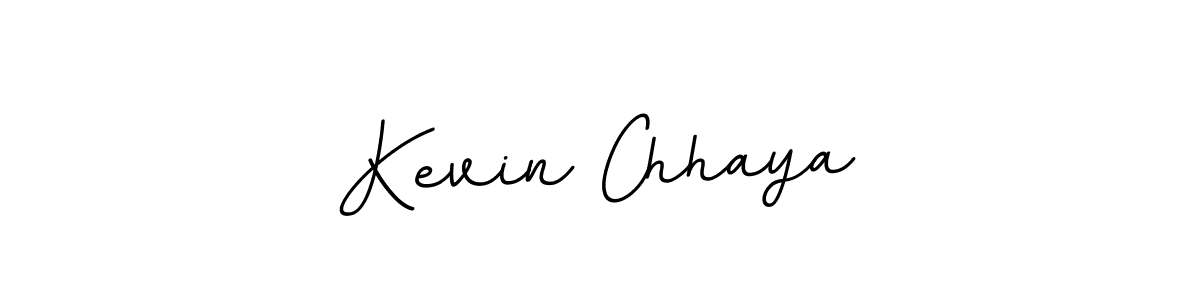 How to make Kevin Chhaya name signature. Use BallpointsItalic-DORy9 style for creating short signs online. This is the latest handwritten sign. Kevin Chhaya signature style 11 images and pictures png