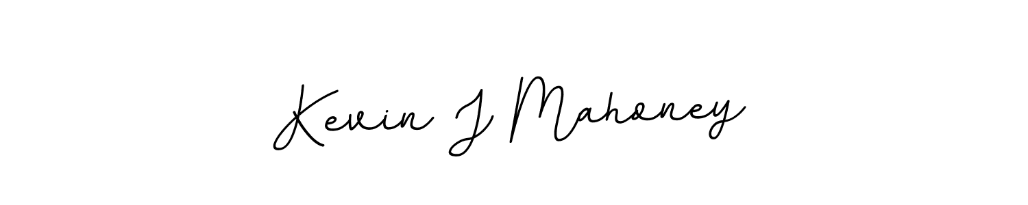 Use a signature maker to create a handwritten signature online. With this signature software, you can design (BallpointsItalic-DORy9) your own signature for name Kevin J Mahoney. Kevin J Mahoney signature style 11 images and pictures png