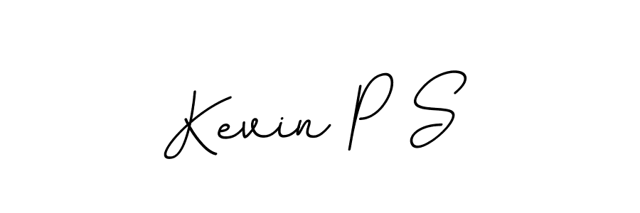 Create a beautiful signature design for name Kevin P S. With this signature (BallpointsItalic-DORy9) fonts, you can make a handwritten signature for free. Kevin P S signature style 11 images and pictures png