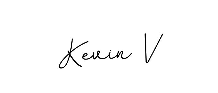 Use a signature maker to create a handwritten signature online. With this signature software, you can design (BallpointsItalic-DORy9) your own signature for name Kevin V. Kevin V signature style 11 images and pictures png