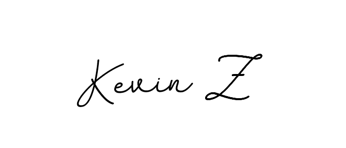 How to make Kevin Z signature? BallpointsItalic-DORy9 is a professional autograph style. Create handwritten signature for Kevin Z name. Kevin Z signature style 11 images and pictures png