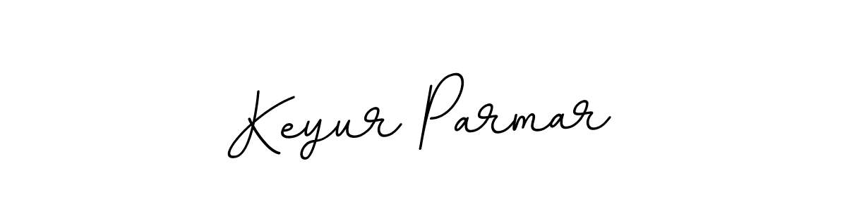 Create a beautiful signature design for name Keyur Parmar. With this signature (BallpointsItalic-DORy9) fonts, you can make a handwritten signature for free. Keyur Parmar signature style 11 images and pictures png