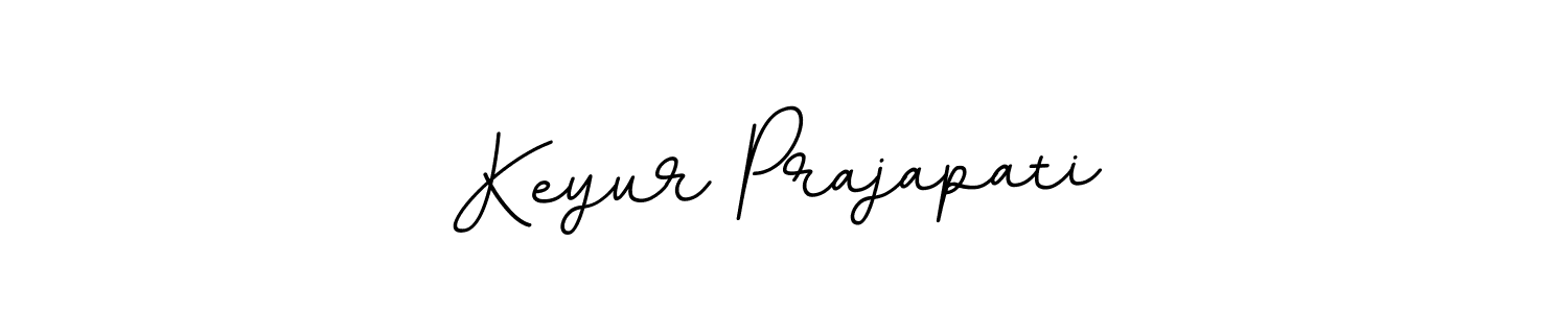 The best way (BallpointsItalic-DORy9) to make a short signature is to pick only two or three words in your name. The name Keyur Prajapati include a total of six letters. For converting this name. Keyur Prajapati signature style 11 images and pictures png