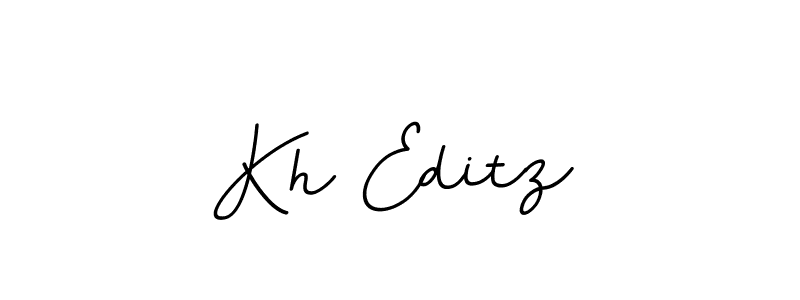 How to make Kh Editz name signature. Use BallpointsItalic-DORy9 style for creating short signs online. This is the latest handwritten sign. Kh Editz signature style 11 images and pictures png