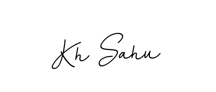Design your own signature with our free online signature maker. With this signature software, you can create a handwritten (BallpointsItalic-DORy9) signature for name Kh Sahu. Kh Sahu signature style 11 images and pictures png