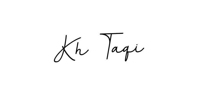 Create a beautiful signature design for name Kh Taqi. With this signature (BallpointsItalic-DORy9) fonts, you can make a handwritten signature for free. Kh Taqi signature style 11 images and pictures png