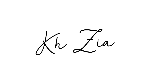 Design your own signature with our free online signature maker. With this signature software, you can create a handwritten (BallpointsItalic-DORy9) signature for name Kh Zia. Kh Zia signature style 11 images and pictures png