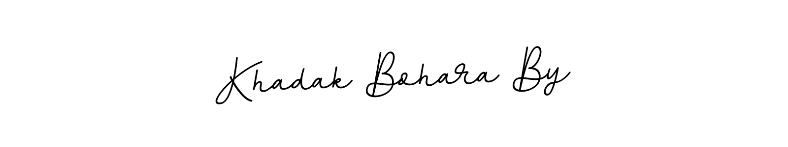 Use a signature maker to create a handwritten signature online. With this signature software, you can design (BallpointsItalic-DORy9) your own signature for name Khadak Bohara By. Khadak Bohara By signature style 11 images and pictures png