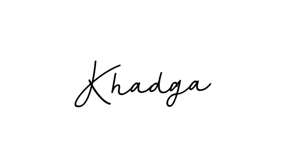 The best way (BallpointsItalic-DORy9) to make a short signature is to pick only two or three words in your name. The name Khadga include a total of six letters. For converting this name. Khadga signature style 11 images and pictures png