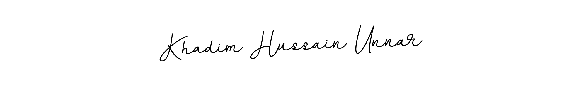Also we have Khadim Hussain Unnar name is the best signature style. Create professional handwritten signature collection using BallpointsItalic-DORy9 autograph style. Khadim Hussain Unnar signature style 11 images and pictures png