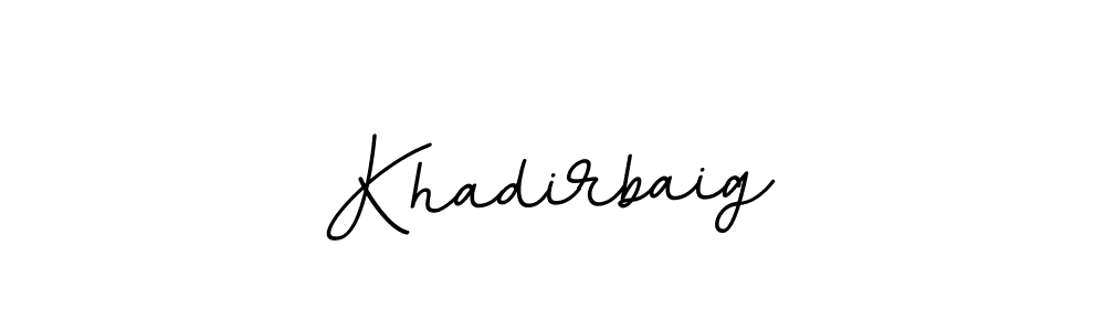 The best way (BallpointsItalic-DORy9) to make a short signature is to pick only two or three words in your name. The name Khadirbaig include a total of six letters. For converting this name. Khadirbaig signature style 11 images and pictures png