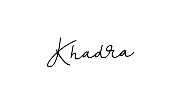 How to make Khadra name signature. Use BallpointsItalic-DORy9 style for creating short signs online. This is the latest handwritten sign. Khadra signature style 11 images and pictures png