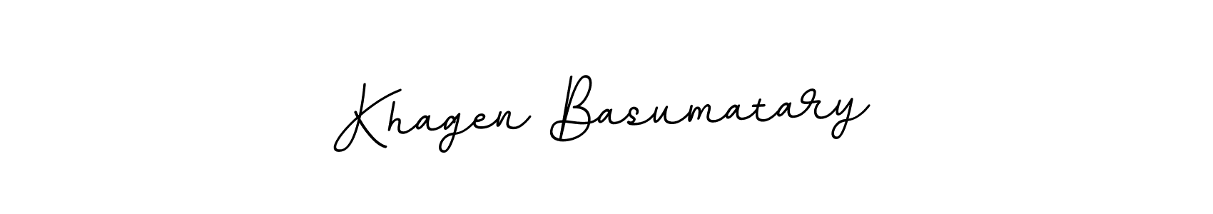 This is the best signature style for the Khagen Basumatary name. Also you like these signature font (BallpointsItalic-DORy9). Mix name signature. Khagen Basumatary signature style 11 images and pictures png