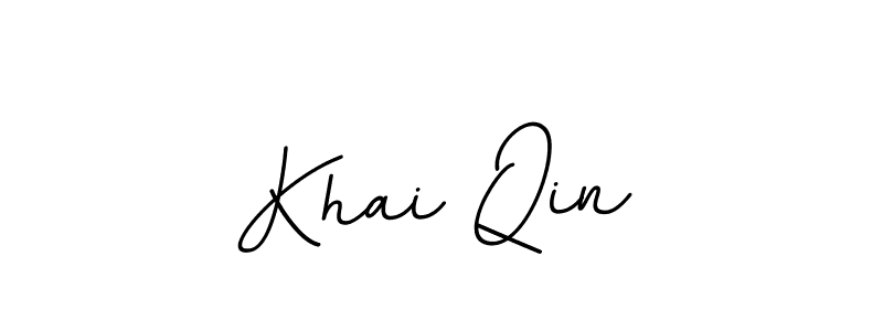 Check out images of Autograph of Khai Qin name. Actor Khai Qin Signature Style. BallpointsItalic-DORy9 is a professional sign style online. Khai Qin signature style 11 images and pictures png