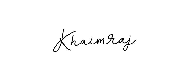 You should practise on your own different ways (BallpointsItalic-DORy9) to write your name (Khaimraj) in signature. don't let someone else do it for you. Khaimraj signature style 11 images and pictures png