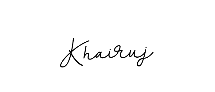Make a beautiful signature design for name Khairuj. Use this online signature maker to create a handwritten signature for free. Khairuj signature style 11 images and pictures png