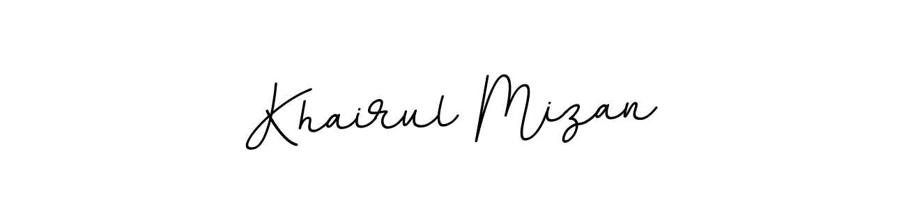 The best way (BallpointsItalic-DORy9) to make a short signature is to pick only two or three words in your name. The name Khairul Mizan include a total of six letters. For converting this name. Khairul Mizan signature style 11 images and pictures png