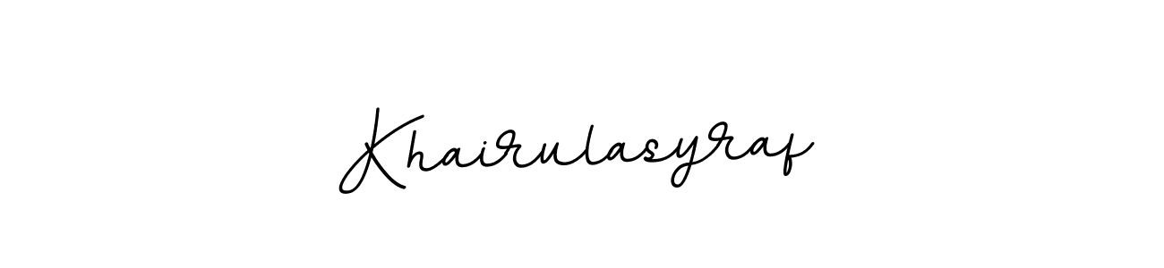 Also we have Khairulasyraf name is the best signature style. Create professional handwritten signature collection using BallpointsItalic-DORy9 autograph style. Khairulasyraf signature style 11 images and pictures png