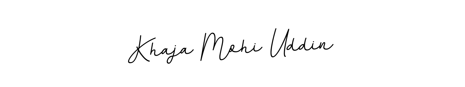 Make a beautiful signature design for name Khaja Mohi Uddin. With this signature (BallpointsItalic-DORy9) style, you can create a handwritten signature for free. Khaja Mohi Uddin signature style 11 images and pictures png