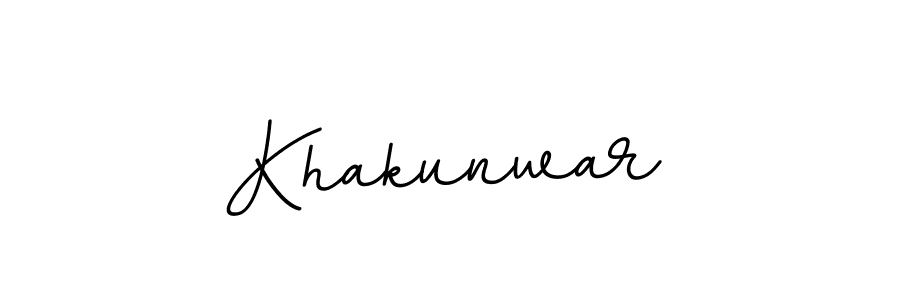 Design your own signature with our free online signature maker. With this signature software, you can create a handwritten (BallpointsItalic-DORy9) signature for name Khakunwar. Khakunwar signature style 11 images and pictures png