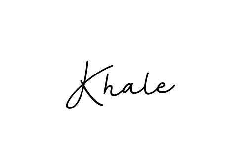 Use a signature maker to create a handwritten signature online. With this signature software, you can design (BallpointsItalic-DORy9) your own signature for name Khale. Khale signature style 11 images and pictures png