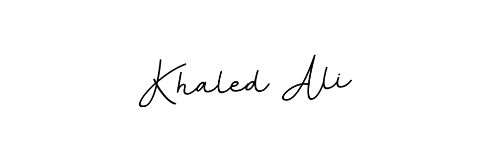 if you are searching for the best signature style for your name Khaled Ali. so please give up your signature search. here we have designed multiple signature styles  using BallpointsItalic-DORy9. Khaled Ali signature style 11 images and pictures png