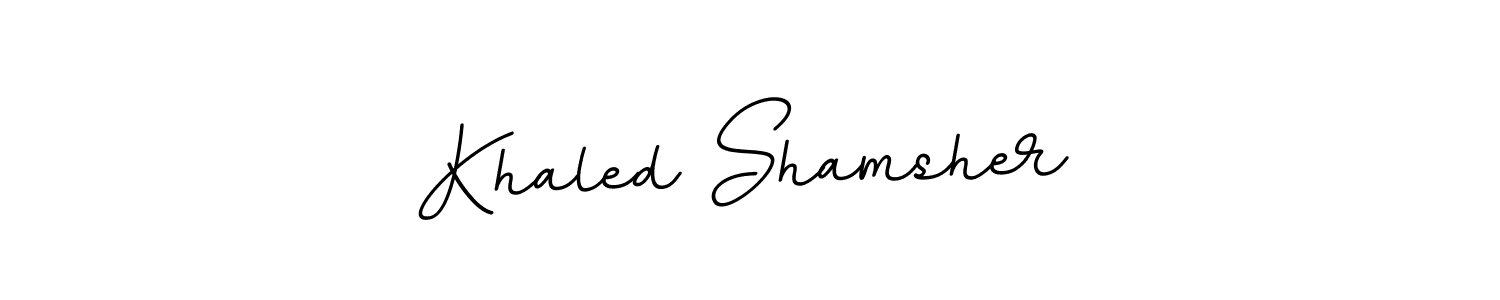 You can use this online signature creator to create a handwritten signature for the name Khaled Shamsher. This is the best online autograph maker. Khaled Shamsher signature style 11 images and pictures png