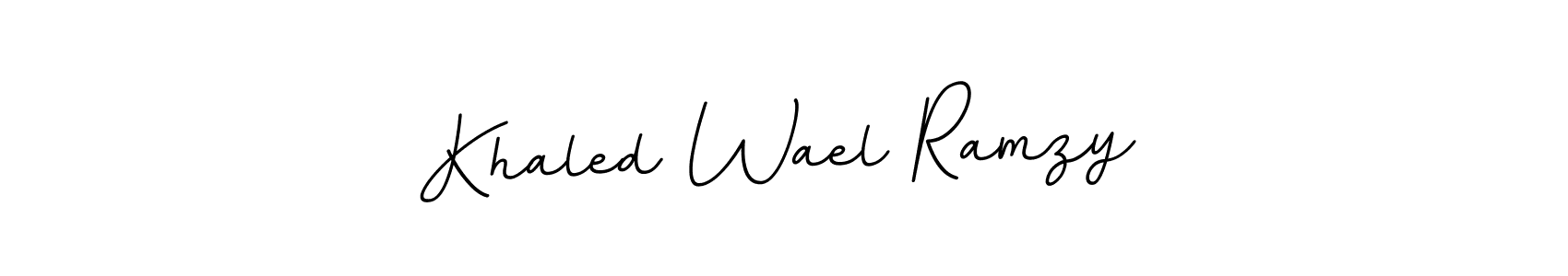 It looks lik you need a new signature style for name Khaled Wael Ramzy. Design unique handwritten (BallpointsItalic-DORy9) signature with our free signature maker in just a few clicks. Khaled Wael Ramzy signature style 11 images and pictures png