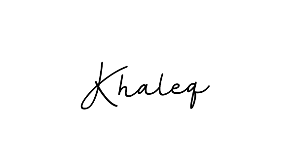 The best way (BallpointsItalic-DORy9) to make a short signature is to pick only two or three words in your name. The name Khaleq include a total of six letters. For converting this name. Khaleq signature style 11 images and pictures png