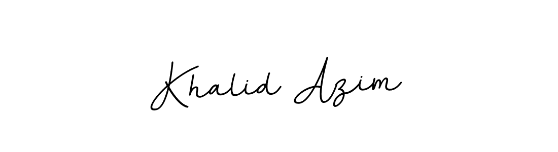 It looks lik you need a new signature style for name Khalid Azim. Design unique handwritten (BallpointsItalic-DORy9) signature with our free signature maker in just a few clicks. Khalid Azim signature style 11 images and pictures png