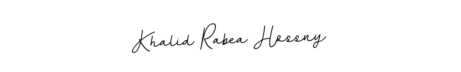 Design your own signature with our free online signature maker. With this signature software, you can create a handwritten (BallpointsItalic-DORy9) signature for name Khalid Rabea Hossny. Khalid Rabea Hossny signature style 11 images and pictures png