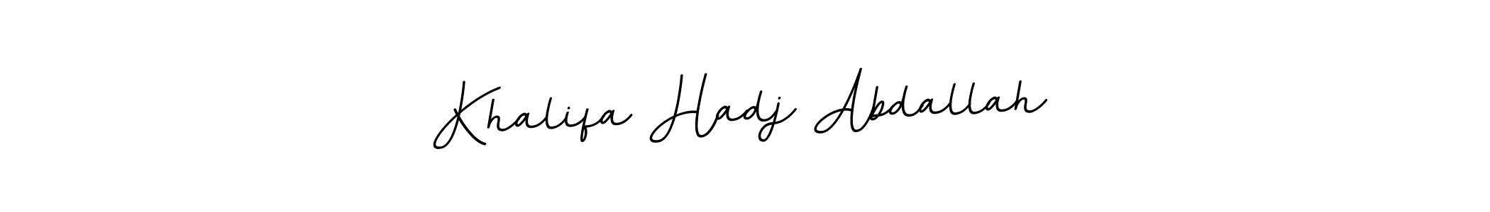 It looks lik you need a new signature style for name Khalifa Hadj Abdallah. Design unique handwritten (BallpointsItalic-DORy9) signature with our free signature maker in just a few clicks. Khalifa Hadj Abdallah signature style 11 images and pictures png