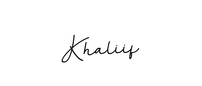 You should practise on your own different ways (BallpointsItalic-DORy9) to write your name (Khaliif) in signature. don't let someone else do it for you. Khaliif signature style 11 images and pictures png