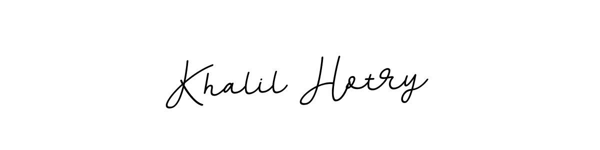 Design your own signature with our free online signature maker. With this signature software, you can create a handwritten (BallpointsItalic-DORy9) signature for name Khalil Hotry. Khalil Hotry signature style 11 images and pictures png