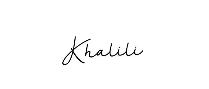 Khalili stylish signature style. Best Handwritten Sign (BallpointsItalic-DORy9) for my name. Handwritten Signature Collection Ideas for my name Khalili. Khalili signature style 11 images and pictures png