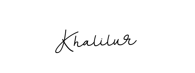 Create a beautiful signature design for name Khalilur. With this signature (BallpointsItalic-DORy9) fonts, you can make a handwritten signature for free. Khalilur signature style 11 images and pictures png