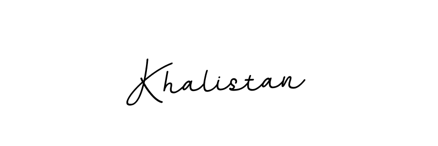 You should practise on your own different ways (BallpointsItalic-DORy9) to write your name (Khalistan) in signature. don't let someone else do it for you. Khalistan signature style 11 images and pictures png