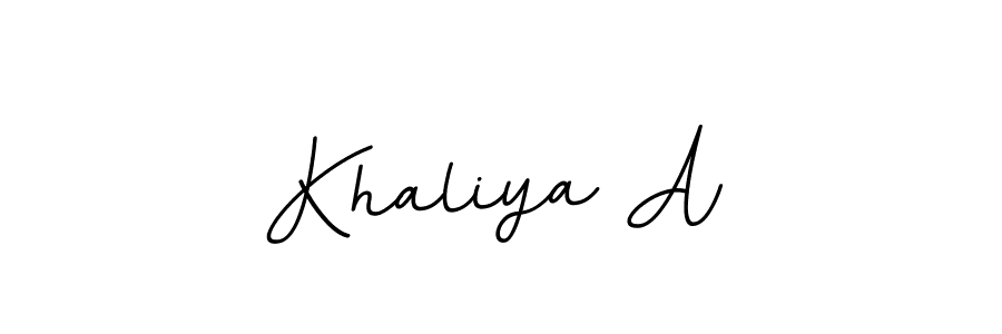 You can use this online signature creator to create a handwritten signature for the name Khaliya A. This is the best online autograph maker. Khaliya A signature style 11 images and pictures png