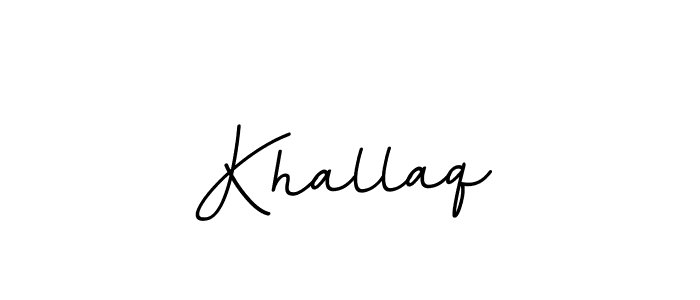 Khallaq stylish signature style. Best Handwritten Sign (BallpointsItalic-DORy9) for my name. Handwritten Signature Collection Ideas for my name Khallaq. Khallaq signature style 11 images and pictures png