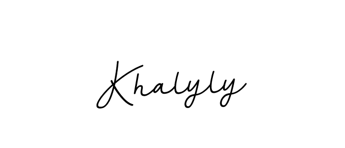 How to make Khalyly signature? BallpointsItalic-DORy9 is a professional autograph style. Create handwritten signature for Khalyly name. Khalyly signature style 11 images and pictures png