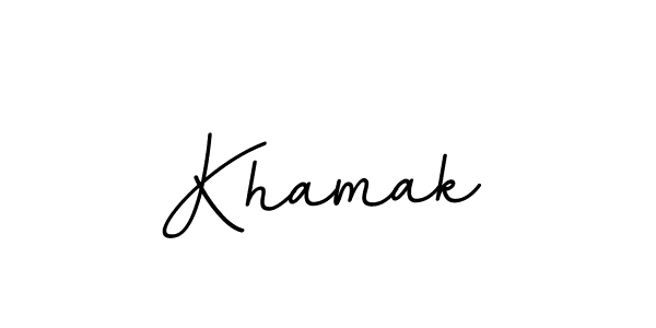 How to make Khamak name signature. Use BallpointsItalic-DORy9 style for creating short signs online. This is the latest handwritten sign. Khamak signature style 11 images and pictures png