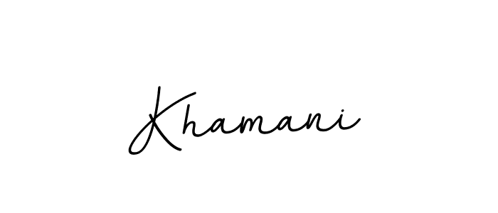 Make a beautiful signature design for name Khamani. Use this online signature maker to create a handwritten signature for free. Khamani signature style 11 images and pictures png