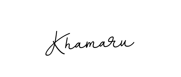 How to make Khamaru signature? BallpointsItalic-DORy9 is a professional autograph style. Create handwritten signature for Khamaru name. Khamaru signature style 11 images and pictures png