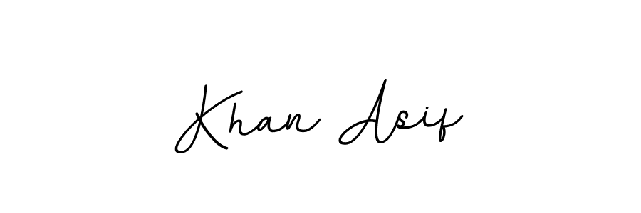 Create a beautiful signature design for name Khan Asif. With this signature (BallpointsItalic-DORy9) fonts, you can make a handwritten signature for free. Khan Asif signature style 11 images and pictures png