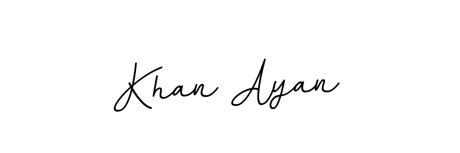 You should practise on your own different ways (BallpointsItalic-DORy9) to write your name (Khan Ayan) in signature. don't let someone else do it for you. Khan Ayan signature style 11 images and pictures png