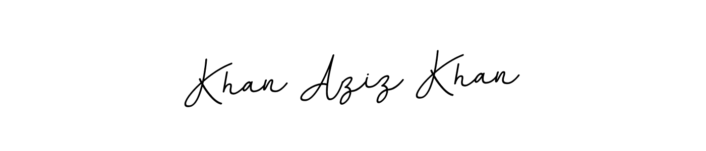 You should practise on your own different ways (BallpointsItalic-DORy9) to write your name (Khan Aziz Khan) in signature. don't let someone else do it for you. Khan Aziz Khan signature style 11 images and pictures png